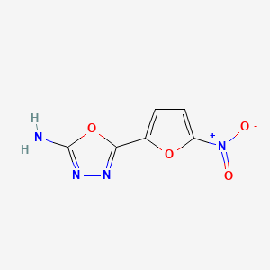 molecular formula C6H4N4O4 B1346690 2-氨基-5-(5-硝基-2-呋喃基)-1,3,4-噁二唑 CAS No. 3775-55-1