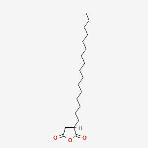 molecular formula C20H36O3 B1346695 Hexadecylsuccinic anhydride CAS No. 4200-91-3