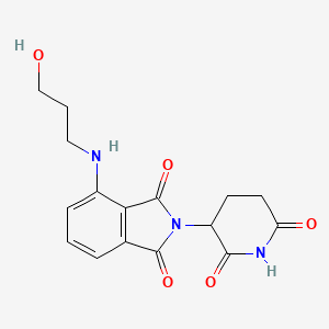 molecular formula C16H17N3O5 B13467260 Pomalidomide-C3-OH 