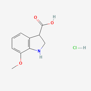 7-methoxy-2,3-dihydro-1H-indole-3-carboxylic acid hydrochloride