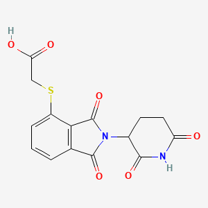 2-{[2-(2,6-dioxopiperidin-3-yl)-1,3-dioxo-2,3-dihydro-1H-isoindol-4-yl]sulfanyl}acetic acid