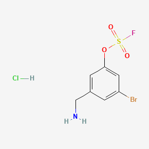 3-(Aminomethyl)-5-bromophenyl sulfurofluoridate hydrochloride