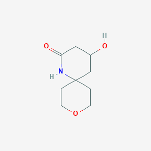 4-Hydroxy-9-oxa-1-azaspiro[5.5]undecan-2-one