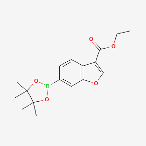 Ethyl 6-(4,4,5,5-tetramethyl-1,3,2-dioxaborolan-2-yl)benzofuran-3-carboxylate