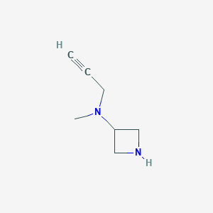 molecular formula C7H12N2 B13467358 N-methyl-N-2-propyn-1-yl-3-azetidinamine 