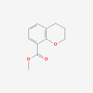 molecular formula C11H12O3 B13467428 methyl 3,4-dihydro-2H-1-benzopyran-8-carboxylate 