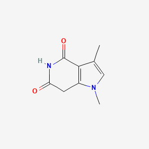 1,3-dimethyl-1H,4H,5H,6H,7H-pyrrolo[3,2-c]pyridine-4,6-dione