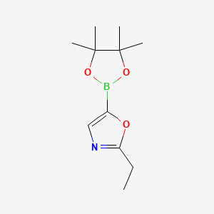 2-Ethyl-5-(4,4,5,5-tetramethyl-1,3,2-dioxaborolan-2-yl)-1,3-oxazole