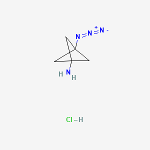 3-Azidobicyclo[1.1.1]pentan-1-amine hydrochloride