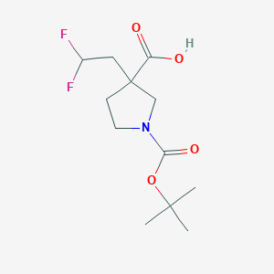 1-[(Tert-butoxy)carbonyl]-3-(2,2-difluoroethyl)pyrrolidine-3-carboxylic acid