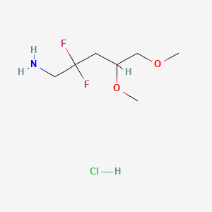 2,2-Difluoro-4,5-dimethoxypentan-1-amine hydrochloride