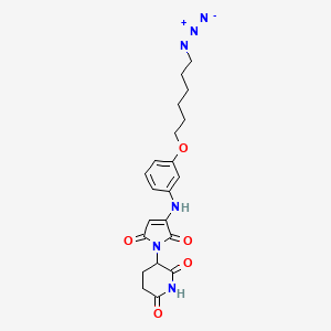 3-[3-({3-[(6-azidohexyl)oxy]phenyl}amino)-2,5-dioxo-2,5-dihydro-1H-pyrrol-1-yl]piperidine-2,6-dione