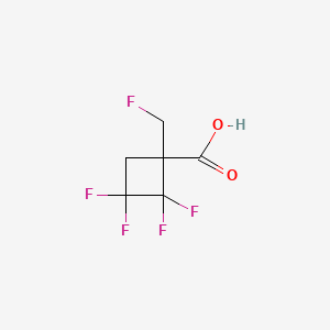 2,2,3,3-Tetrafluoro-1-(fluoromethyl)cyclobutane-1-carboxylic acid