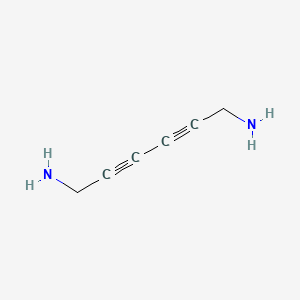 molecular formula C6H8N2 B13467549 2,4-Hexadiyne-1,6-diamine CAS No. 40710-24-5