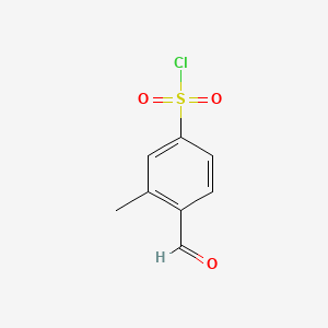 4-Formyl-3-methylbenzene-1-sulfonyl chloride