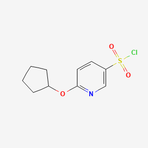 6-(Cyclopentyloxy)pyridine-3-sulfonyl chloride