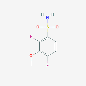 molecular formula C7H7F2NO3S B13467591 2,4-Difluoro-3-methoxybenzene-1-sulfonamide 