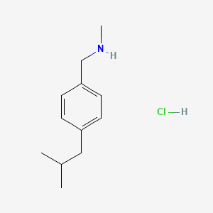 Methyl({[4-(2-methylpropyl)phenyl]methyl})amine hydrochloride