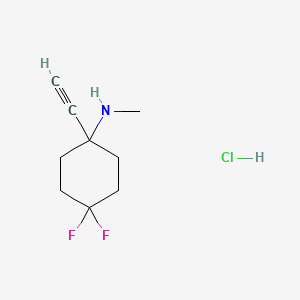 1-ethynyl-4,4-difluoro-N-methylcyclohexan-1-amine hydrochloride