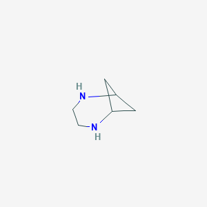 molecular formula C6H12N2 B13467620 2,5-Diazabicyclo[4.1.1]octane 