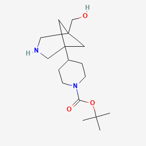 Tert-butyl 4-[5-(hydroxymethyl)-3-azabicyclo[3.1.1]heptan-1-yl]piperidine-1-carboxylate