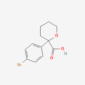 2-(4-Bromophenyl)oxane-2-carboxylic acid