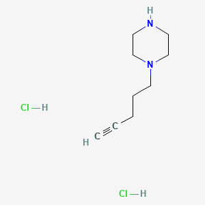 1-(Pent-4-yn-1-yl)piperazine dihydrochloride