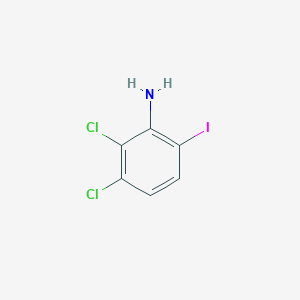 molecular formula C6H4Cl2IN B13467686 2,3-Dichloro-6-iodoaniline 