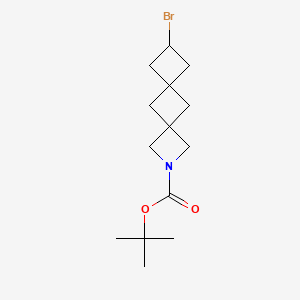 molecular formula C14H22BrNO2 B13467692 Tert-butyl 8-bromo-2-azadispiro[3.1.3^{6}.1^{4}]decane-2-carboxylate 