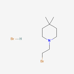 molecular formula C9H19Br2N B13467721 1-(2-Bromoethyl)-4,4-dimethylpiperidinehydrobromide 