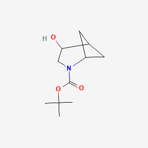 molecular formula C11H19NO3 B13467727 Tert-butyl 4-hydroxy-2-azabicyclo[3.1.1]heptane-2-carboxylate 