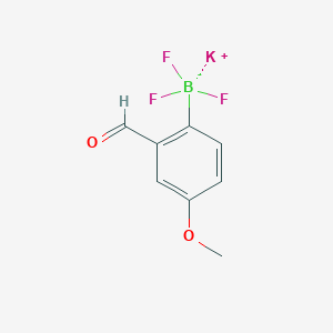 molecular formula C8H7BF3KO2 B13467744 Potassium trifluoro(2-formyl-4-methoxyphenyl)borate 