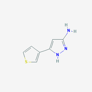 B1346775 3-(thiophen-3-yl)-1H-pyrazol-5-amine CAS No. 149246-86-6