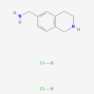 molecular formula C10H16Cl2N2 B13467754 1-(1,2,3,4-Tetrahydroisoquinolin-6-yl)methanamine dihydrochloride 