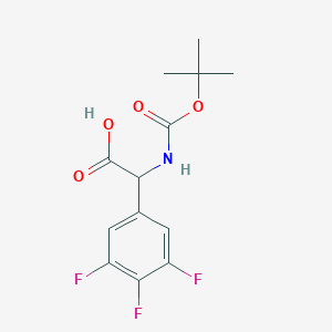 2-{[(Tert-butoxy)carbonyl]amino}-2-(3,4,5-trifluorophenyl)aceticacid