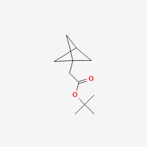 molecular formula C11H18O2 B13467792 Tert-butyl 2-(bicyclo[1.1.1]pentan-1-yl)acetate 