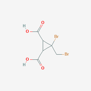 3-Bromo-3-(bromomethyl)cyclopropane-1,2-dicarboxylic acid