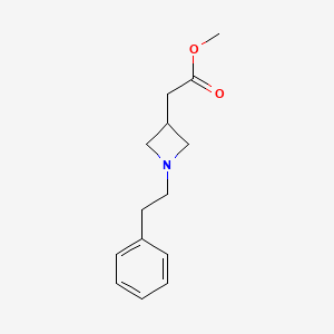 Methyl 2-[1-(2-phenylethyl)azetidin-3-yl]acetate