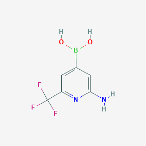 2-Amino-6-(trifluoromethyl)pyridine-4-boronic acid