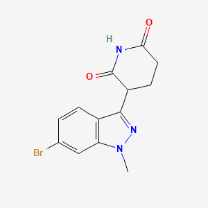 molecular formula C13H12BrN3O2 B13467868 3-(6-bromo-1-methyl-1H-indazol-3-yl)piperidine-2,6-dione 