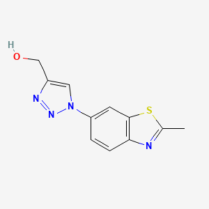 [1-(2-methyl-1,3-benzothiazol-6-yl)-1H-1,2,3-triazol-4-yl]methanol