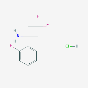 3,3-Difluoro-1-(2-fluorophenyl)cyclobutan-1-amine hydrochloride