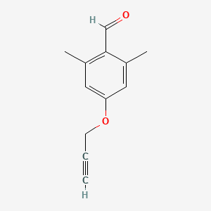 molecular formula C12H12O2 B13467887 2,6-Dimethyl-4-(prop-2-yn-1-yloxy)benzaldehyde 