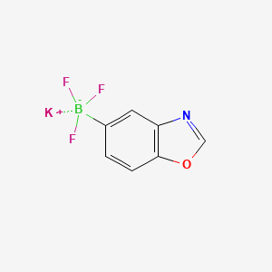 molecular formula C7H4BF3KNO B13467916 Potassium benzo[d]oxazol-5-yltrifluoroborate 