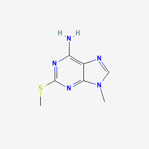 molecular formula C7H9N5S B13467921 9-methyl-2-(methylsulfanyl)-9H-purin-6-amine 