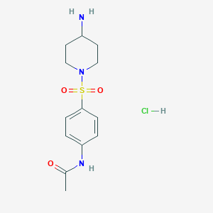 N-{4-[(4-aminopiperidin-1-yl)sulfonyl]phenyl}acetamide hydrochloride