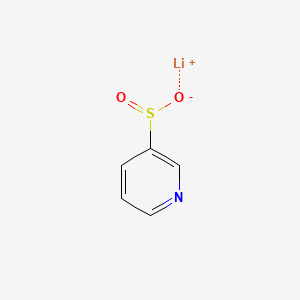 molecular formula C5H4LiNO2S B13467942 Lithium(1+) ion pyridine-3-sulfinate 