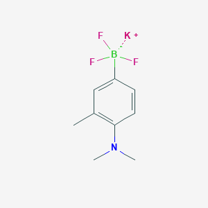 molecular formula C9H12BF3KN B13467959 Potassium (4-(dimethylamino)-3-methylphenyl)trifluoroborate 