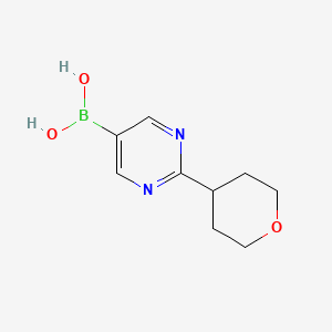 (2-(Tetrahydro-2H-pyran-4-yl)pyrimidin-5-yl)boronic acid