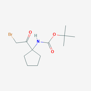 tert-butyl N-[1-(2-bromoacetyl)cyclopentyl]carbamate